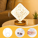 Square Shaped Crystal Lamp