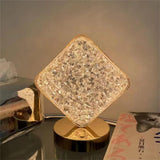 Square Shaped Crystal Lamp